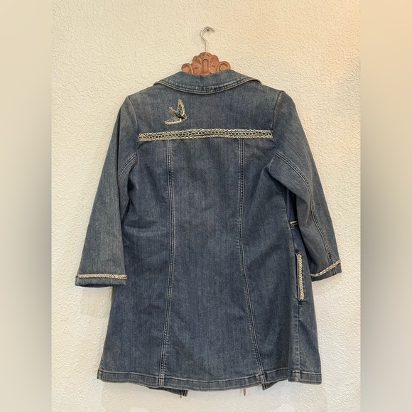 Brighton Blue Denim Jacket with Silver Accents - Picture 9 of 11
